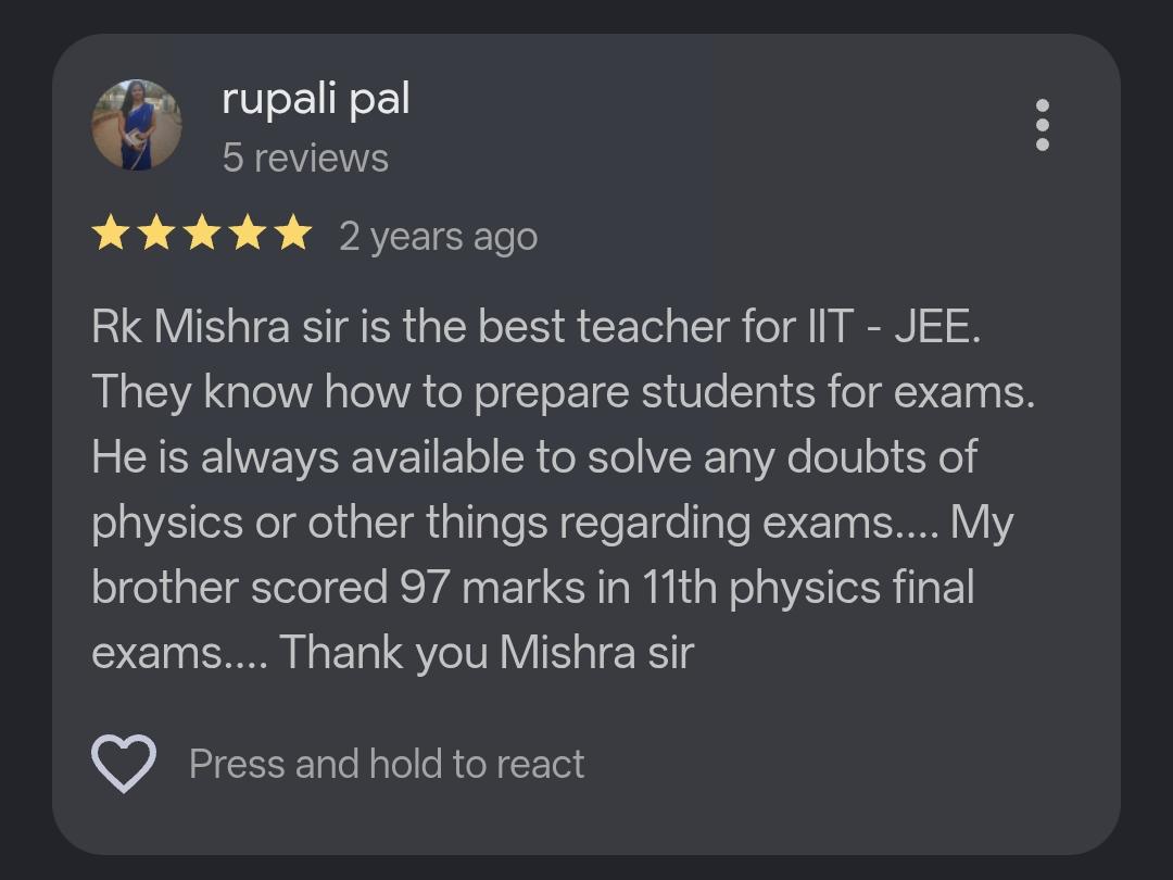 Google Review Screenshot 1